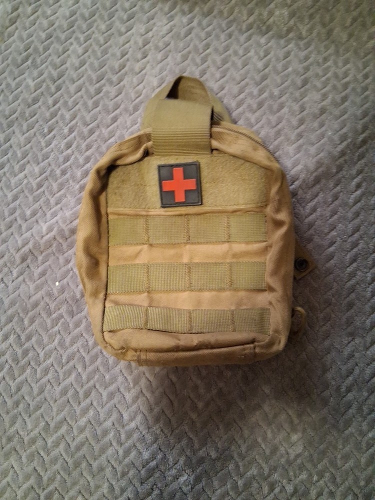 IFAK Medical Kit. Tan. MOLLE