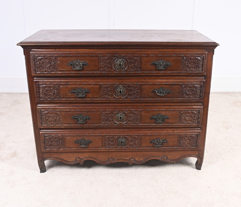 French Provincial Normandy Commode 1780 Oak Chest Drawers