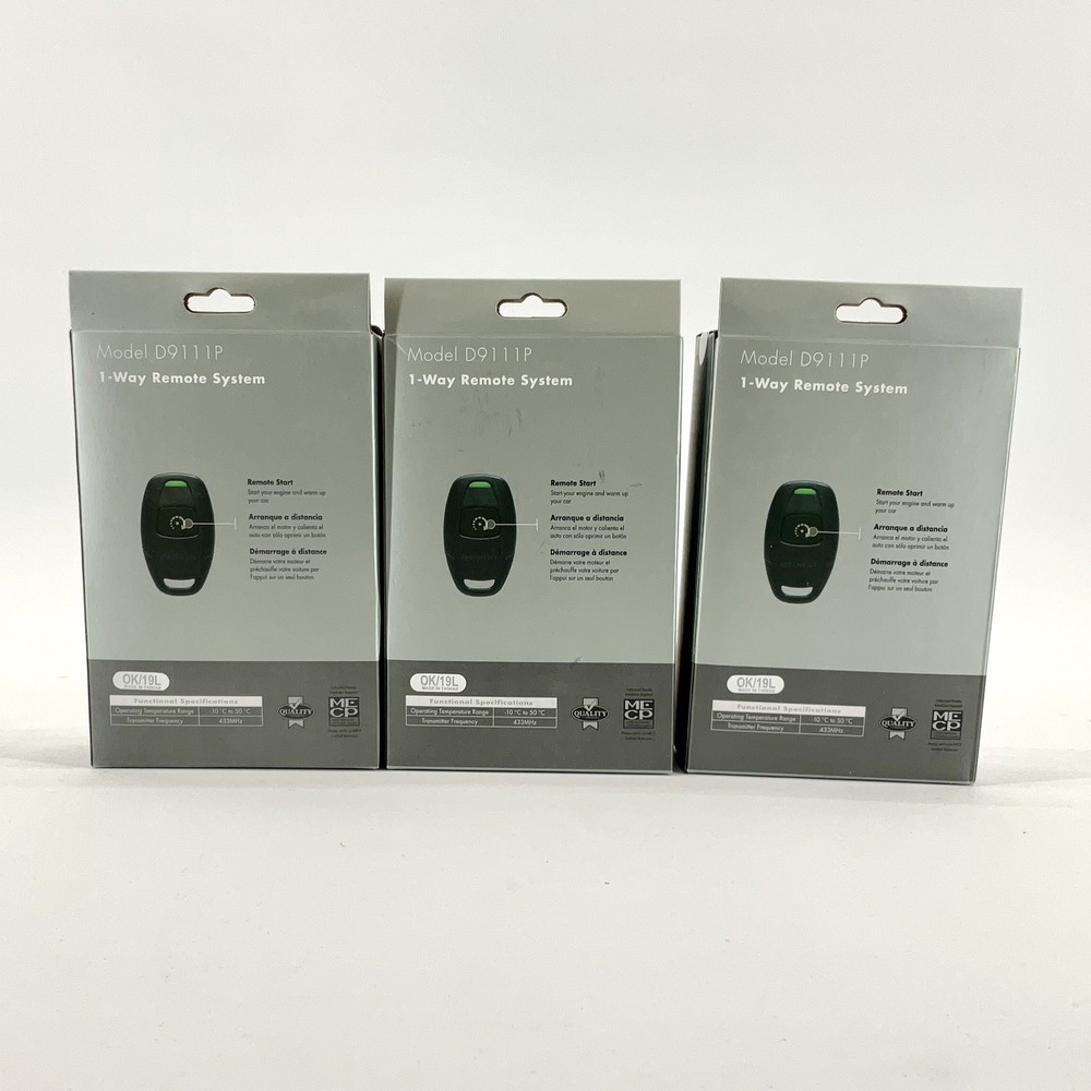 Lot of 3 - Python D9111P Remote Control Kit With Antenna For DS3 and DS4 Systems