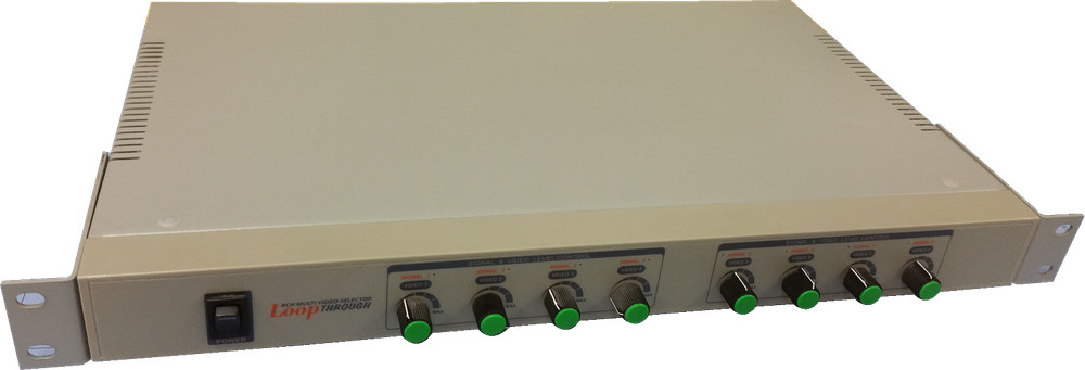 Eyemax 8CH Amplifier Splitter Multi Video Selector Loop Through Level Control