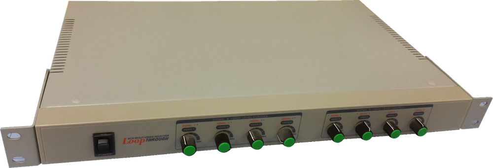 Eyemax 8CH Amplifier Splitter Multi Video Selector Loop Through Level Control