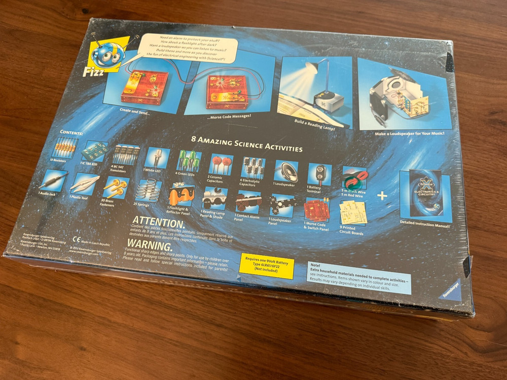 *NEW* Science X Electronics & Circuitry Activity Kit Educational RAVENSBURGER