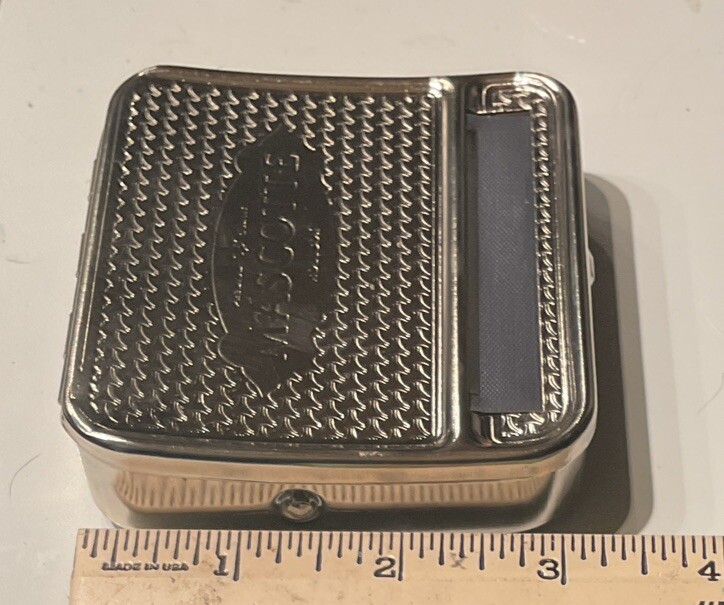Mascotte Gomme Cigarette Rolling Machine Rollbox Tin Tobacco Roll Machine New