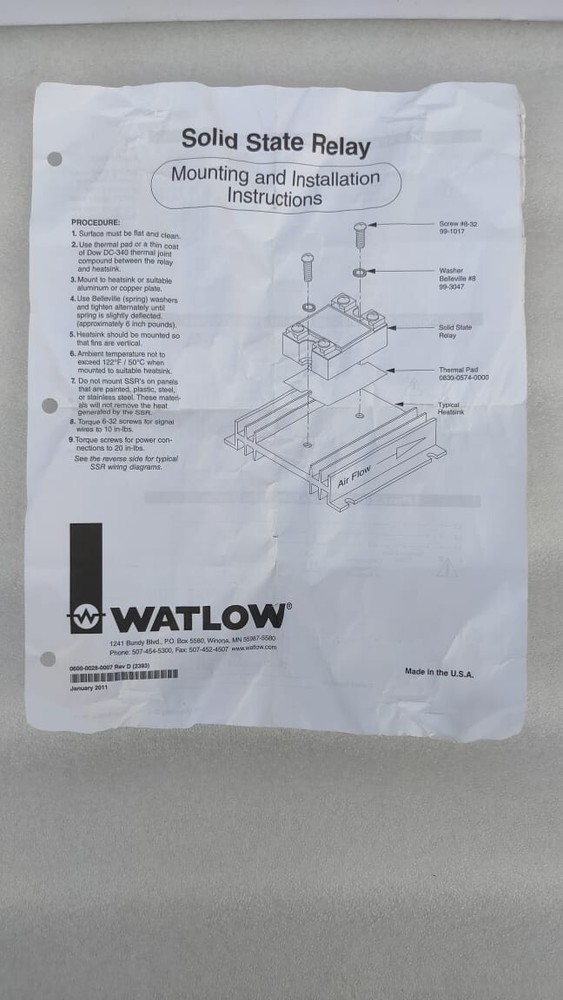 HOBART 01-1000V6-00201 RELAY SOLID STATE