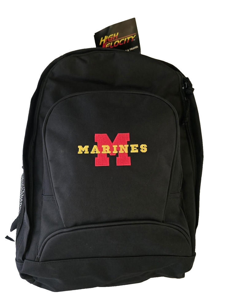 Marines Backpack Canvas Embroidered by Eagle Crest High Velocity Line New
