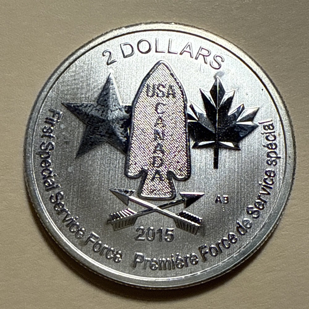 Canada 2015 1/2 Oz Silver  9999 Fine Silver - First Special Service Force