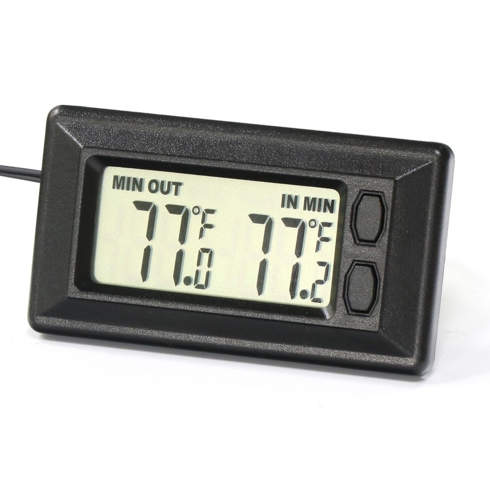Digital Car Thermometer for Interior  Exterior Use, Dual Display Function