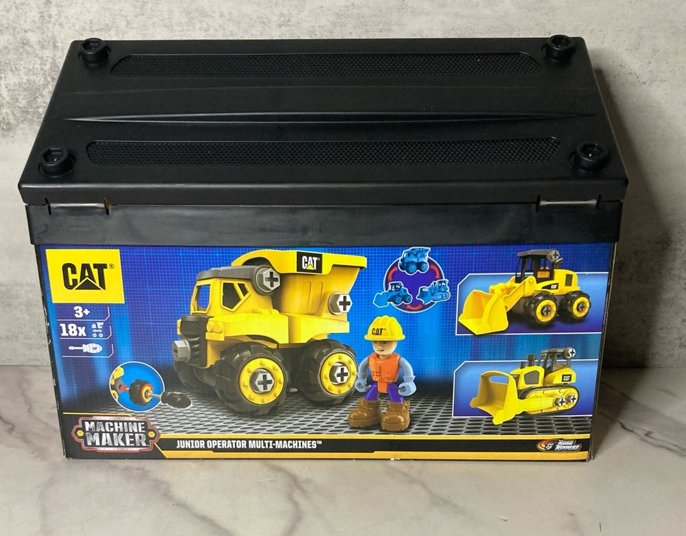 CAT Machine Maker Junior Operator Multi Machines 18 Plus Pieces Construction