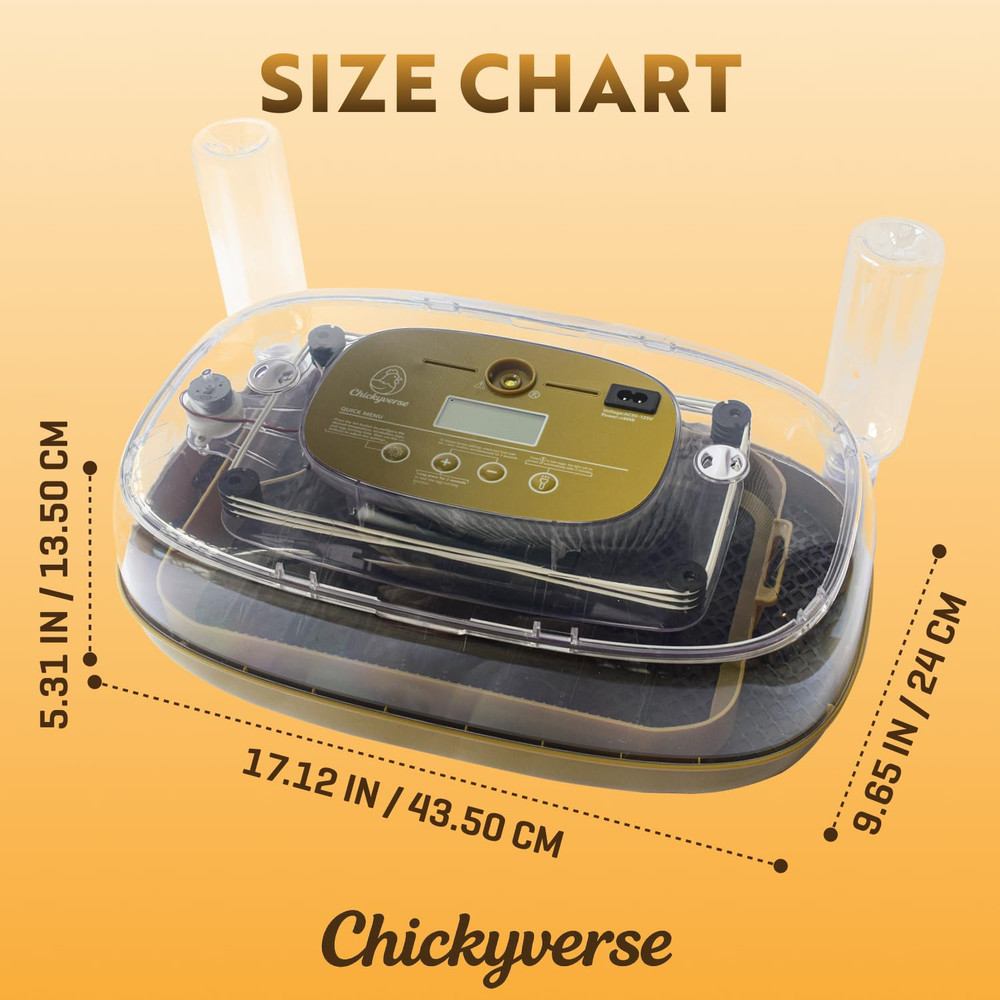 Egg Incubator for Hatching - 24-48 Eggs Capacity - Automatic Egg Turner & Adjust