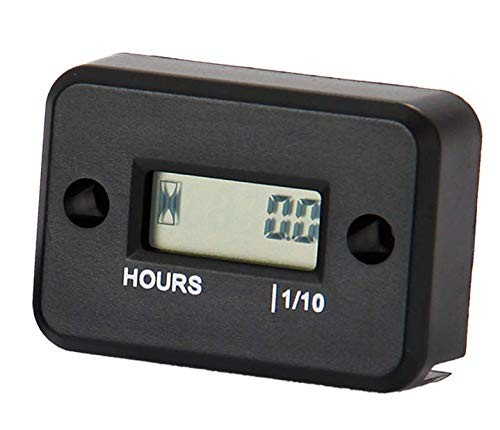 Inductive Hour Meter for Gas Engines, Digital Engine Hour Counter with Built-...