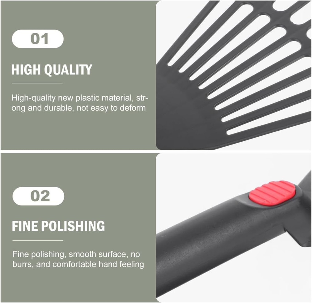 2Pcs Plastic Leaf Rake with Short Handle Yard Garden Rake for Lawns, Grass, Flow