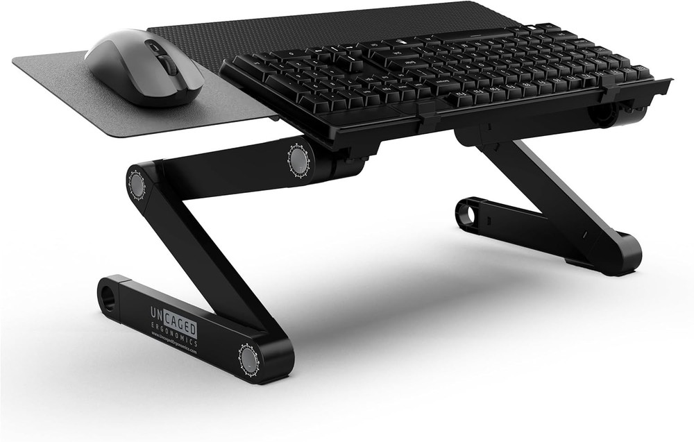 WorkEZ Adjustable Computer Keyboard Stand for Desk, Keyboard & Mouse Riser, E...