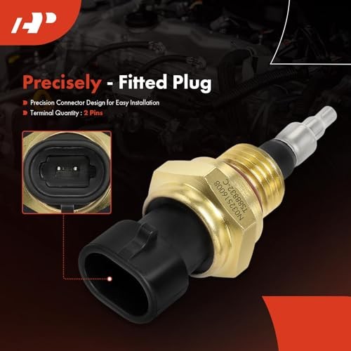 Engine Coolant Temperature Sensor [2 Pins] Compatible with Cummins ISX, QSX,