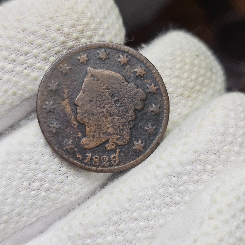 1829 Large Cent Medium Letters Reverse Free Combined Shipping!