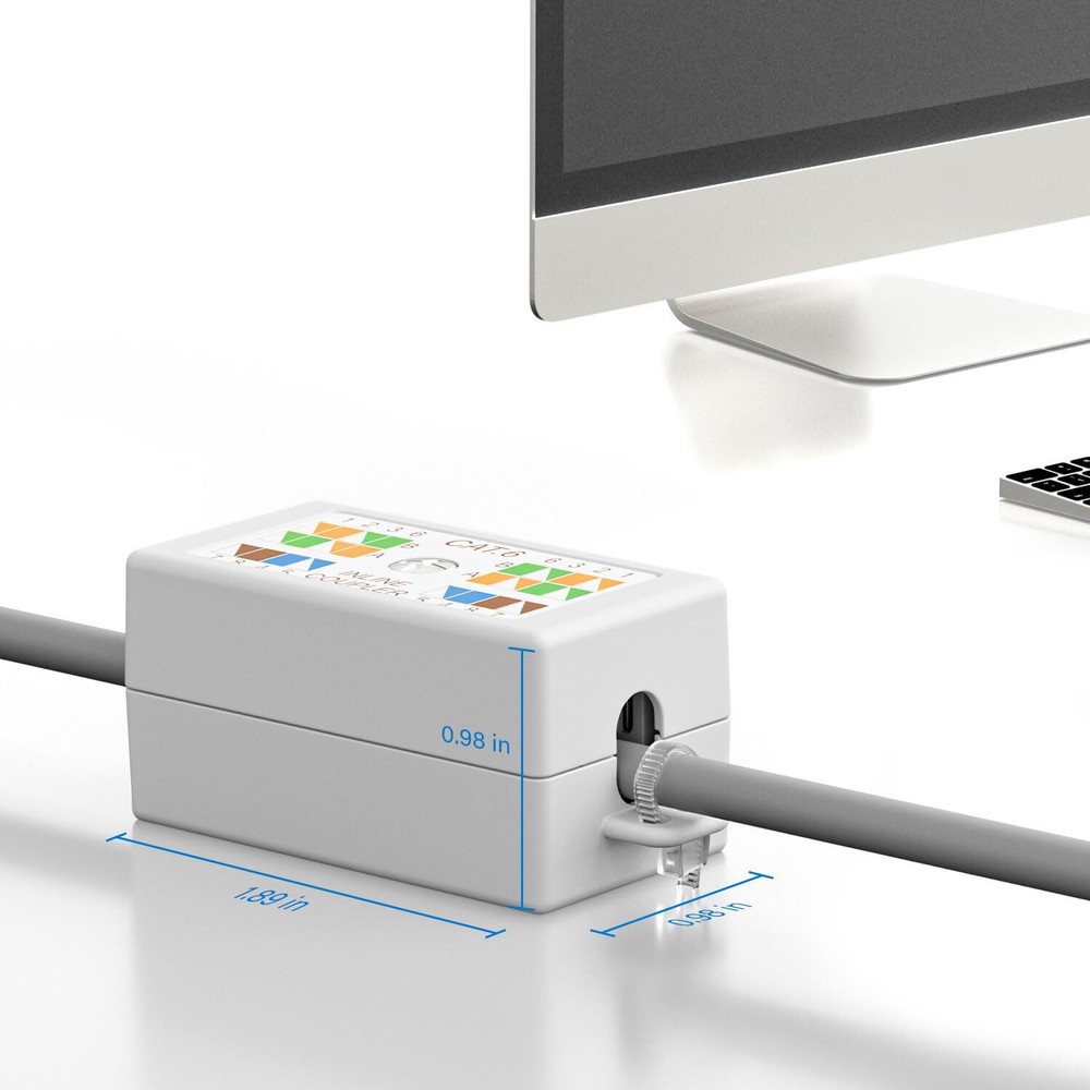 Ethernet Junction Box Cat6 Punch Down Type for Networking Connections