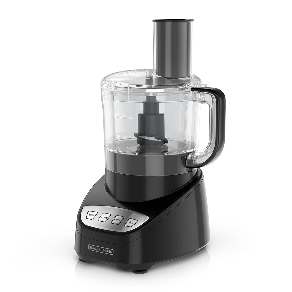 Black Decker Easy Assembly 8 Cup Food Processor with Stainless Steel Blade
