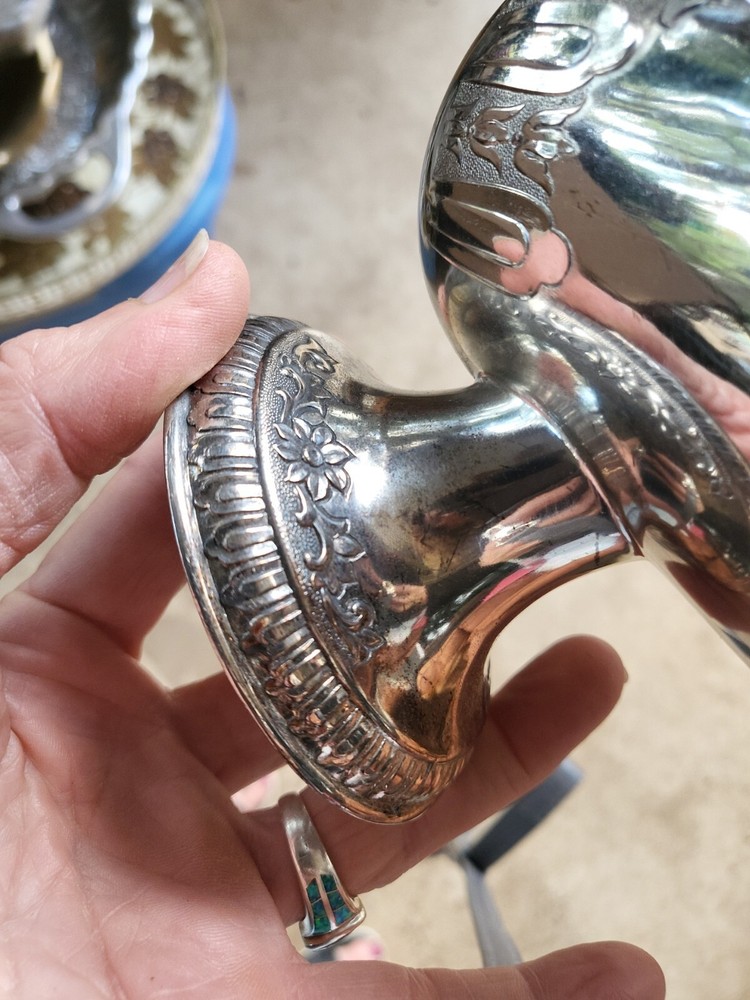 Vintage Silver Plated Sugar Scuttle for Candy, Nuts, Sugar or salt
