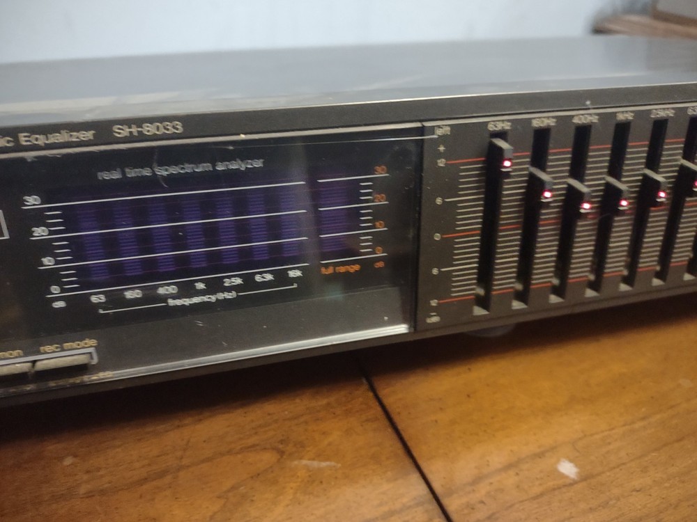 Technics SH-8033 Real Time Spectrum Graphic Stereo 7-band Equalizer Tested