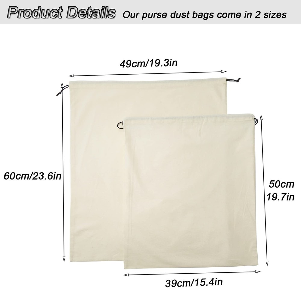 Dustproof Storage Bags with Drawstring Closure, 2-Piece Set – Multi-Purpose P...