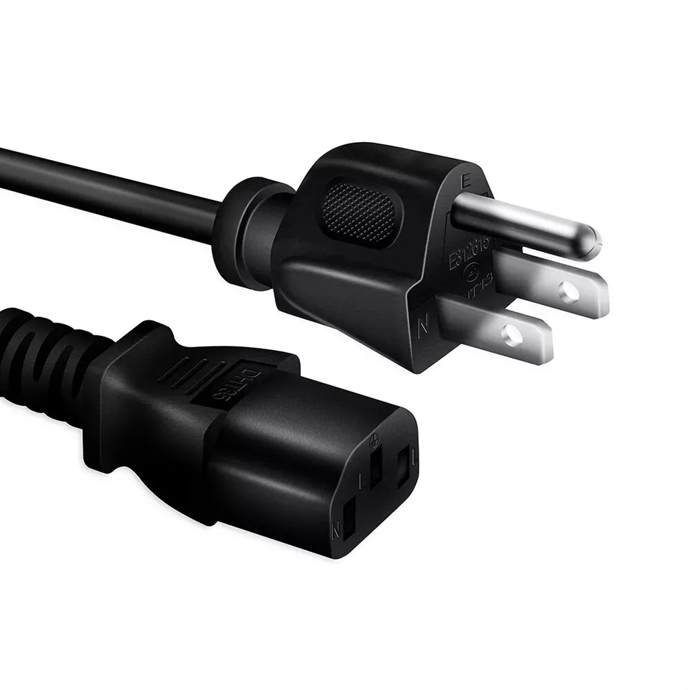 6ft UL AC Power Cord For KINMAC Vibration Plate-BK Vibration Exercise Machine