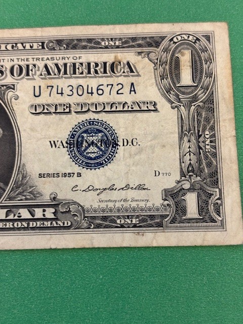 1957B $1 Silver Certificates (2)