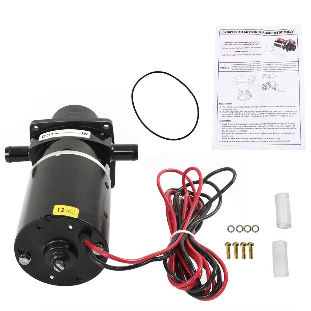 12V MOTOR PUMP ASSEMBLY For Jabsco 74001-246037041-0010 Marine Electric Toilets
