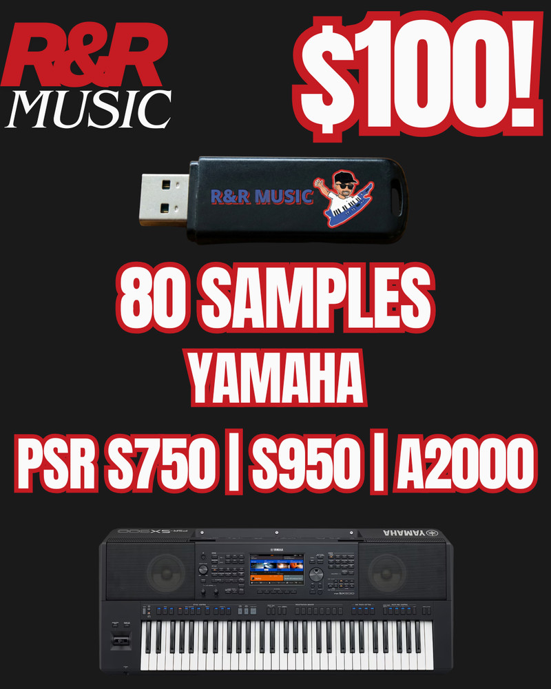 80 SAMPLES YAMAHA PSR S750, S950, A2000