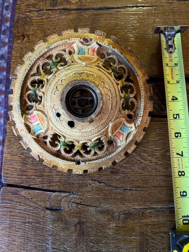 Vintage 30's Art Deco Ceiling Light Flush Mount 1 light