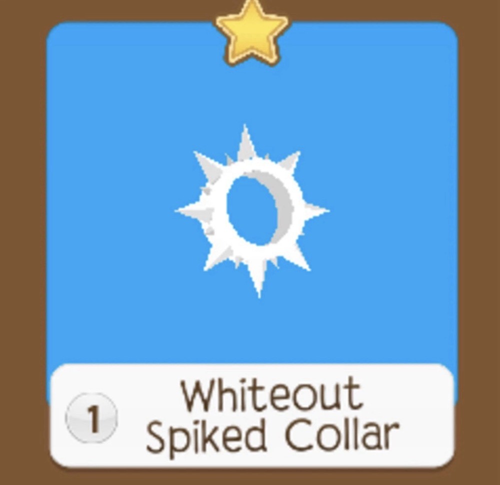 Whiteout Spiked Collar Animal Jam