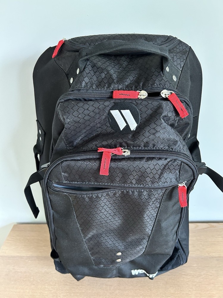 Rolling Worth Baseball Backpack Black