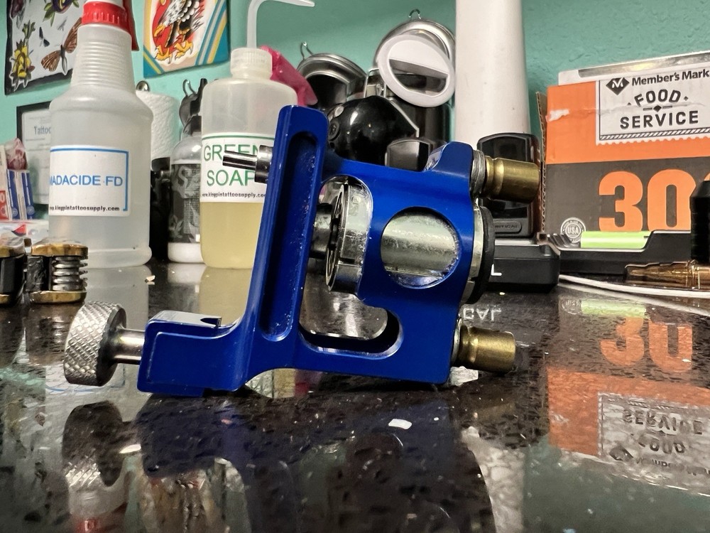 Blitz Aluminum Rotary Machine Tattoo Machine (Black)