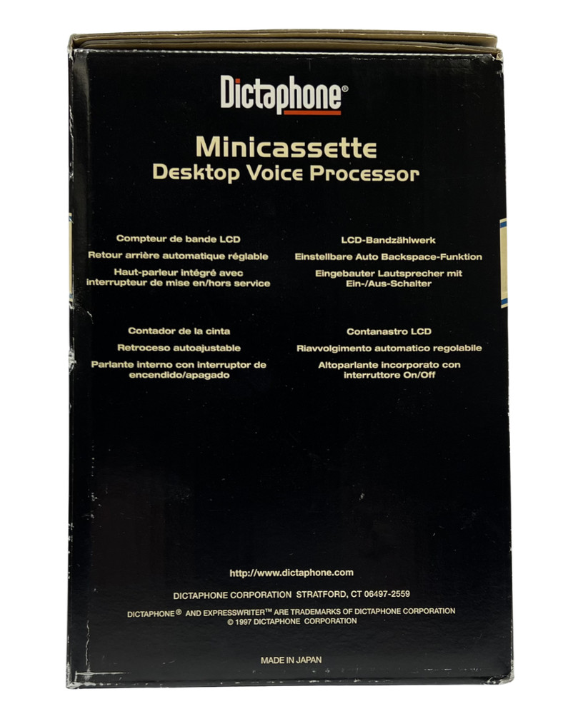 Dictaphone 1740 Minicassette Desktop Voice Processor W/ Extras (Open Box)