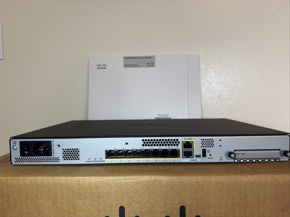 Cisco ASA5508-K9 Firewall Adaptive Security Appliance Open box