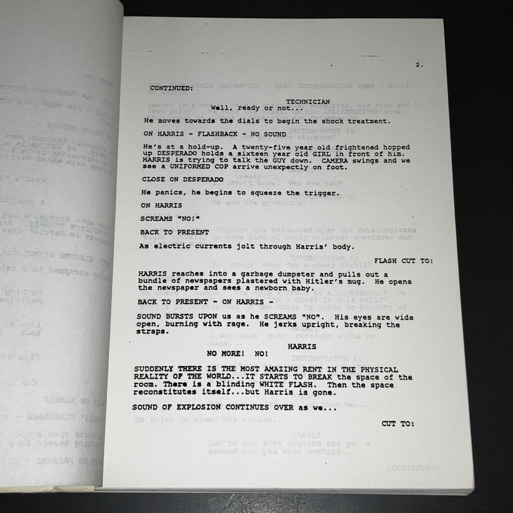 COOL WORD (9/7/90) Ralph Bakshi Live Action Animation 3rd Draft Agency Script ~