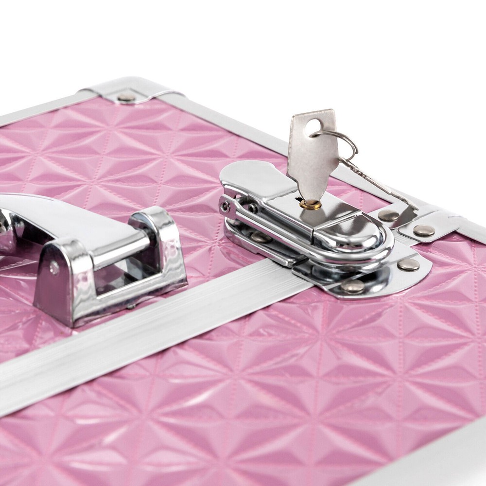 Professional Rolling Makeup Train Case Cosmetic Trolley Makeup Storage Organizer