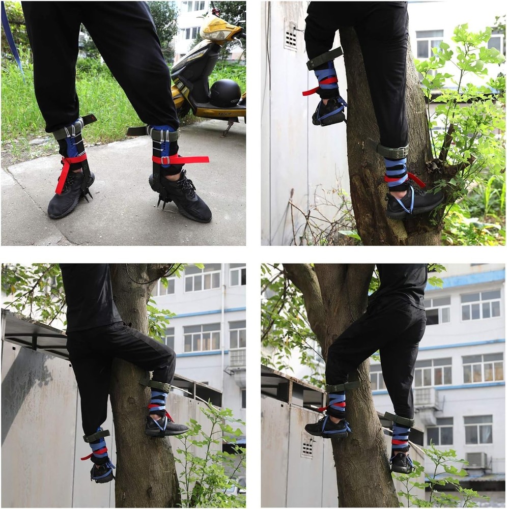 Climbing Spike Set with Safety Strap