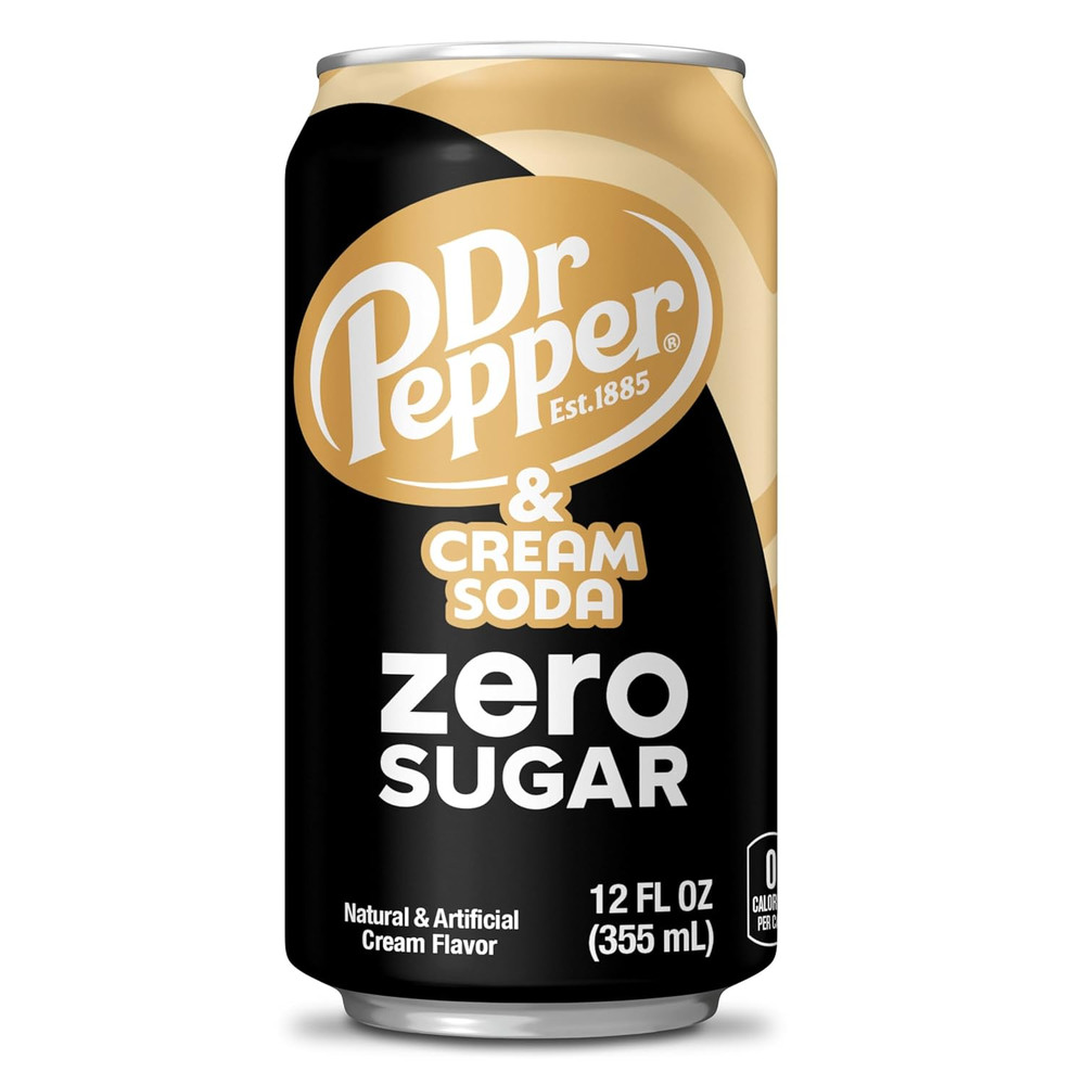 and Cream Soda Zero Sugar, 12 Fl Oz Cans, 12 Pack