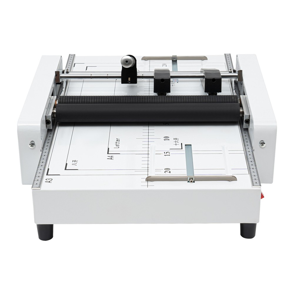 A3 Booklet Folding Binding Machine 60W Paper Stapling Making Book Stapler Office