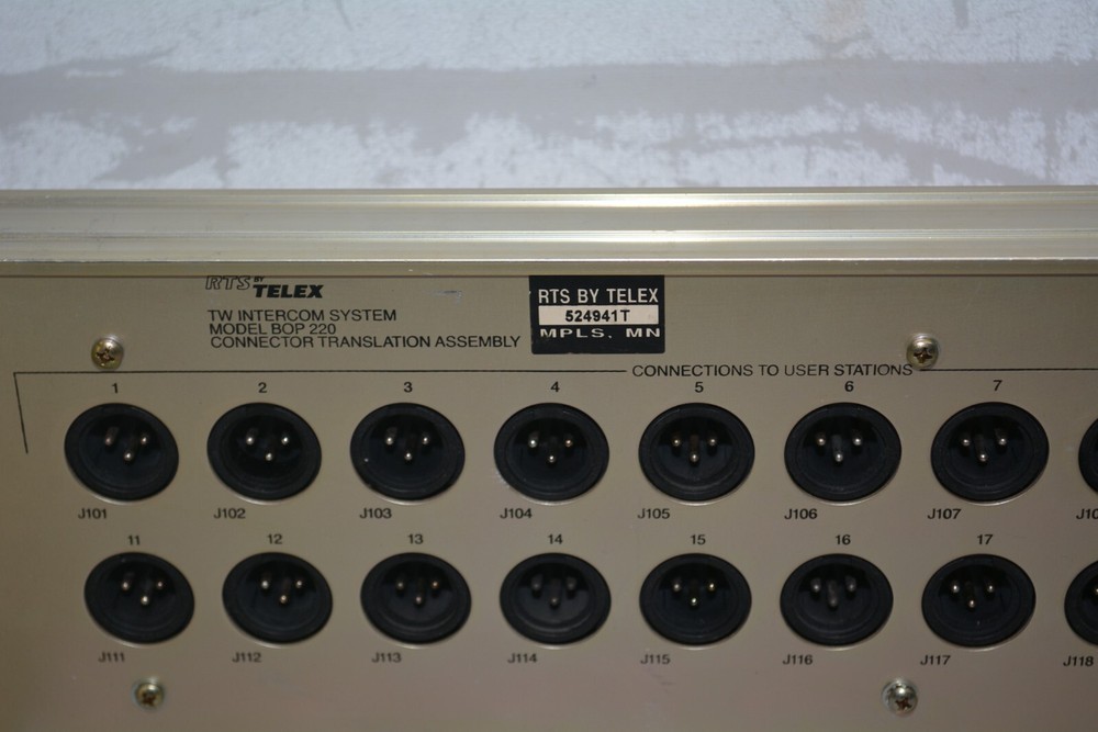 ^ Telex RTS BOP 220 TW Intercom System Connector Translation Assembly #X3004