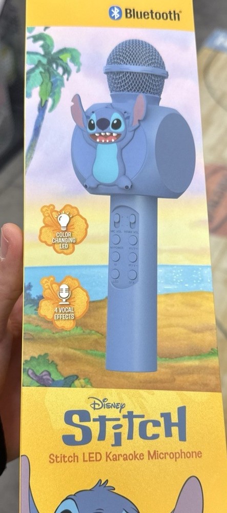 Disney Elvis Stitch LED Karaoke Microphone