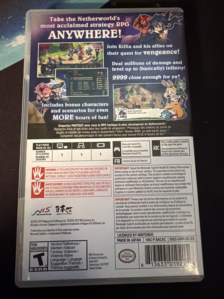 Disgaea 5 Complete CASE ONLY