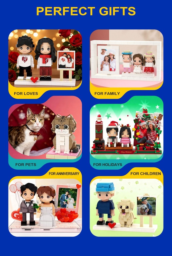 Character Blocks My Custom Brickfigures Customization Ornament with People