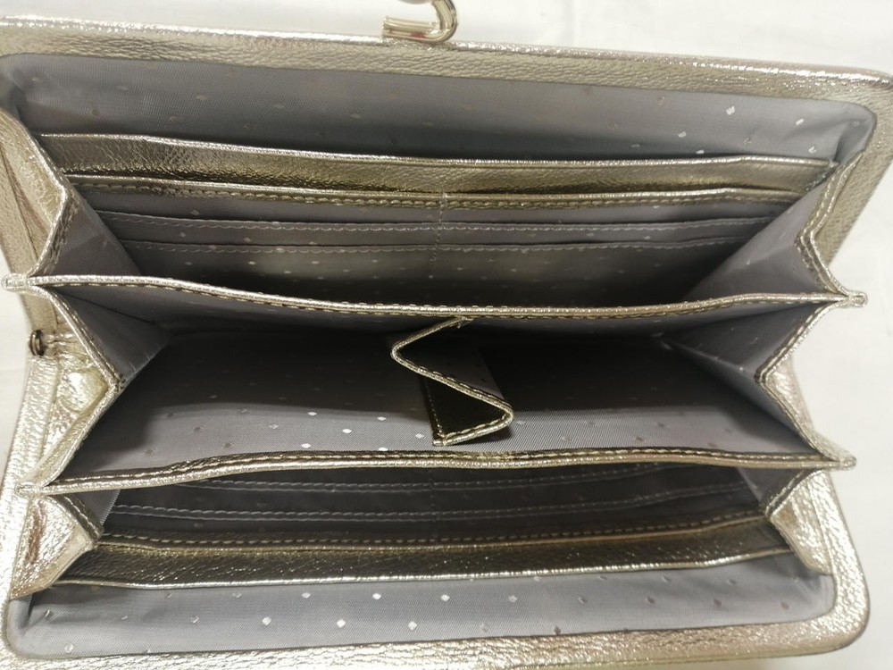 Perche Metallic Gold Clasp Wallet