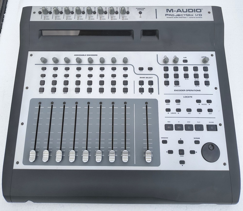 M-Audio ProjectMix I/O Firewire Audio Interface Control Surface Project Mix