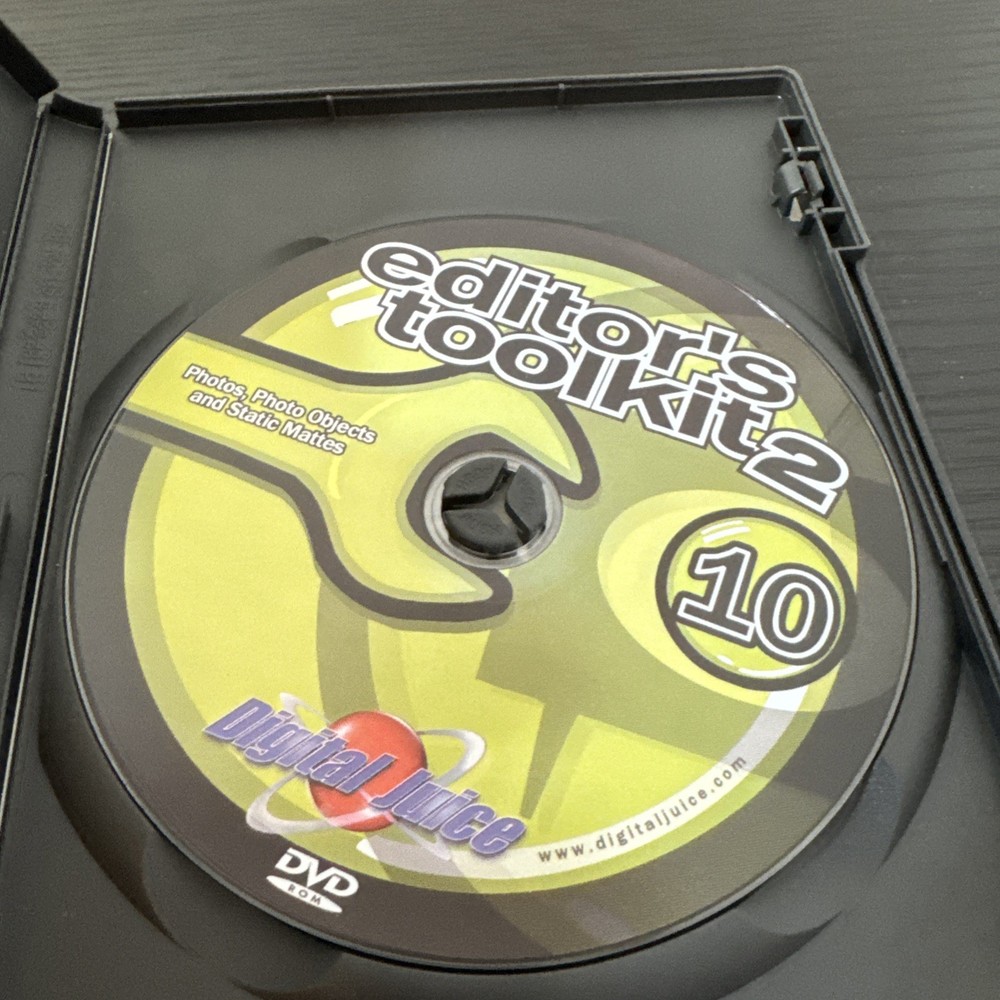 Digital Juice Editors Toolkits 2 DVD Discs Complete # 1 To #10 Editing Software