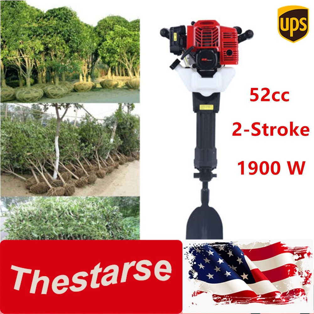 Handheld Trencher Digger Machine 52CC 2Stroke Garden Tree Digger Digging Machine