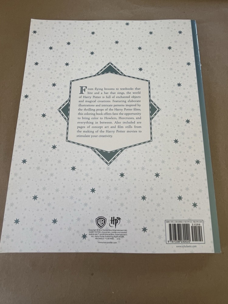 Harry Potter Magical Artifacts Coloring Book