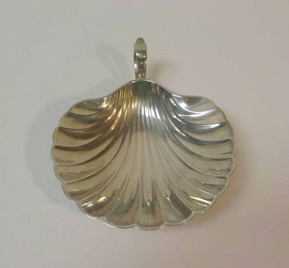 Hunt Silver Co. NY Sterling Silver Shell Candy Dish, 85 grams