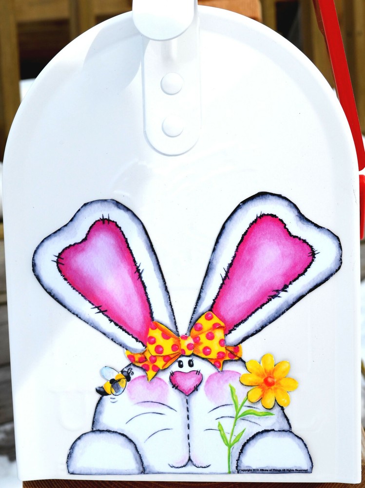 Mailbox Magnet (Partial Cover) Easter Bunny Daisy Spring Car Better than a Decal