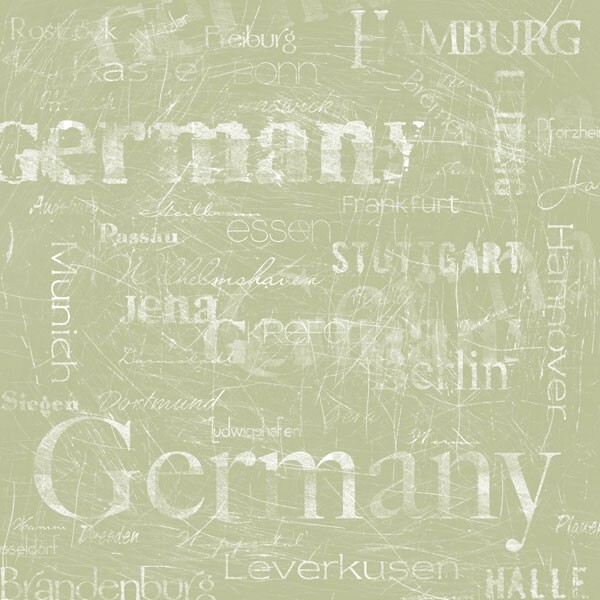 Germany Collage, scrapbook paper - Scrapbook Customs 34497